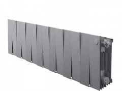 Биметаллический радиатор отопления Royal Thermo PianoForte 200 14 секций Silver Satin