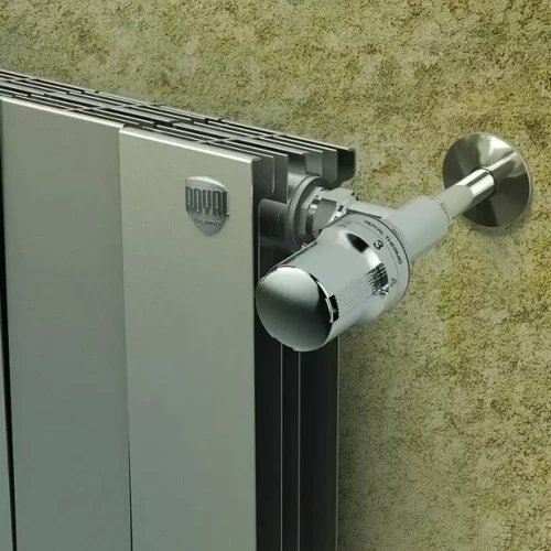 Биметаллический радиатор отопления Royal Thermo PianoForte 500 VD 6 секций Silver Satin