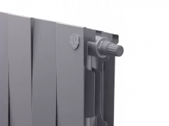 Биметаллический радиатор отопления Royal Thermo PianoForte 200 12 секций Silver Satin VDR