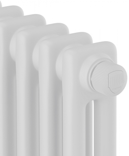 Стальной трубчатый радиатор 2-колончатый Royal Thermo Insignia VC2050 - 20 секц. RAL9016, нижнее 1/2