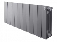Биметаллический радиатор отопления Royal Thermo PianoForte 300 14 секций Silver Satin