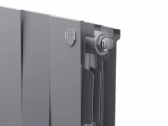 Биметаллический радиатор отопления Royal Thermo PianoForte 200 18 секций Silver Satin