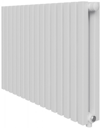 Стальной трубчатый радиатор 2-колончатый Royal Thermo Shift Q30 VC2050 - 12 секц. RAL9016, нижнее 1/2