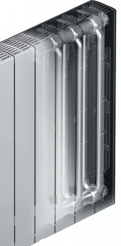 Биметаллический радиатор Rifar SUPReMO 350 х10 секц НП лев (VL)