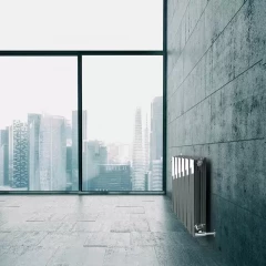 Биметаллический радиатор отопления Royal Thermo PianoForte 500 VD 8 секций Silver Satin