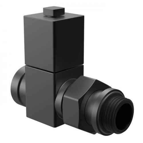 Набор вентелей Royal Thermo CUBE, ПРЯМОЙ, (2 шт) черный