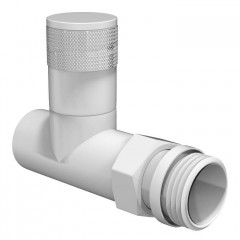 Набор вентелей Royal Thermo PIANO, ПРЯМОЙ, (2 шт) белый